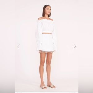 Staud Jenna skirt white NWT!